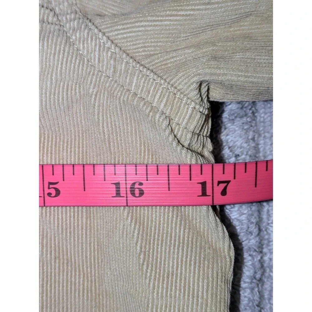J. Crew Corduroy Western Shirt Tan Snap Button Long Sleeve Size 00 NWT $148 Flaw
